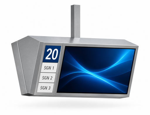 55" Ceiling/Pole Mount With Shrouding